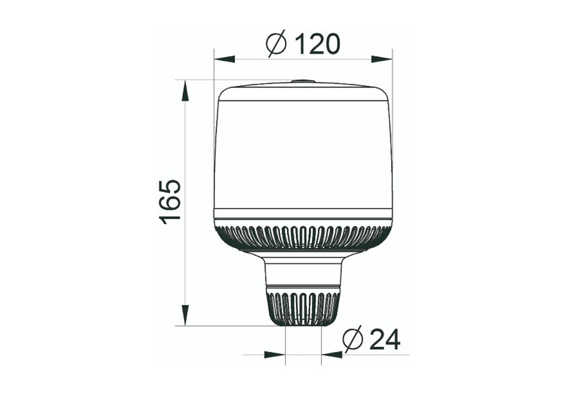 Gyrophare flash LED SATELIGHT XL (fixation par hampe)